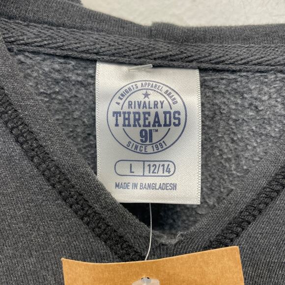 Rivalry Threads Clemson Tigers Hooded Sweatshirt Fleece Gray Size L 12/14 - Picture 4 of 5